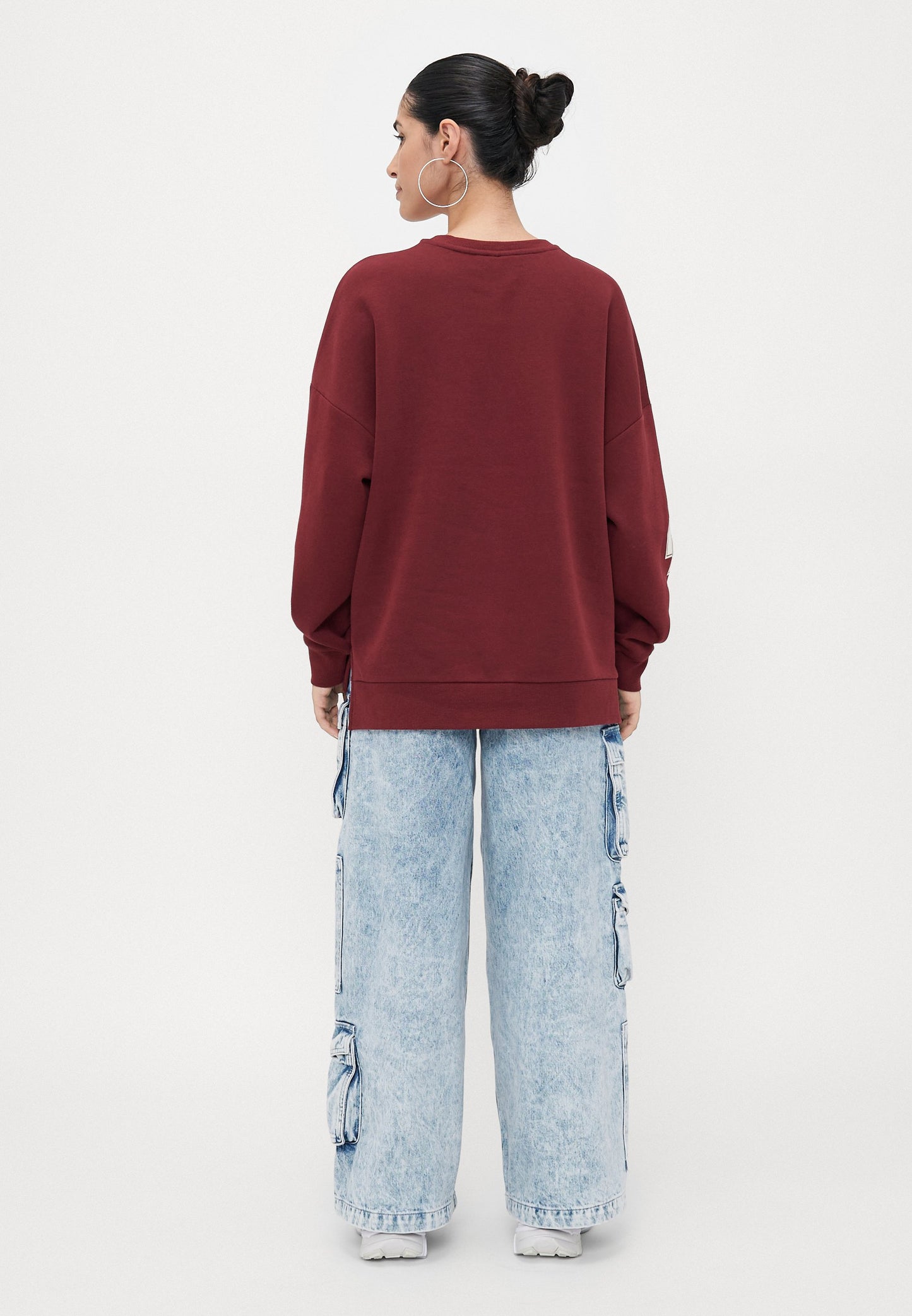 ONLY Petite ONLVICTORY O NECK - Sweatshirt - Cabernet