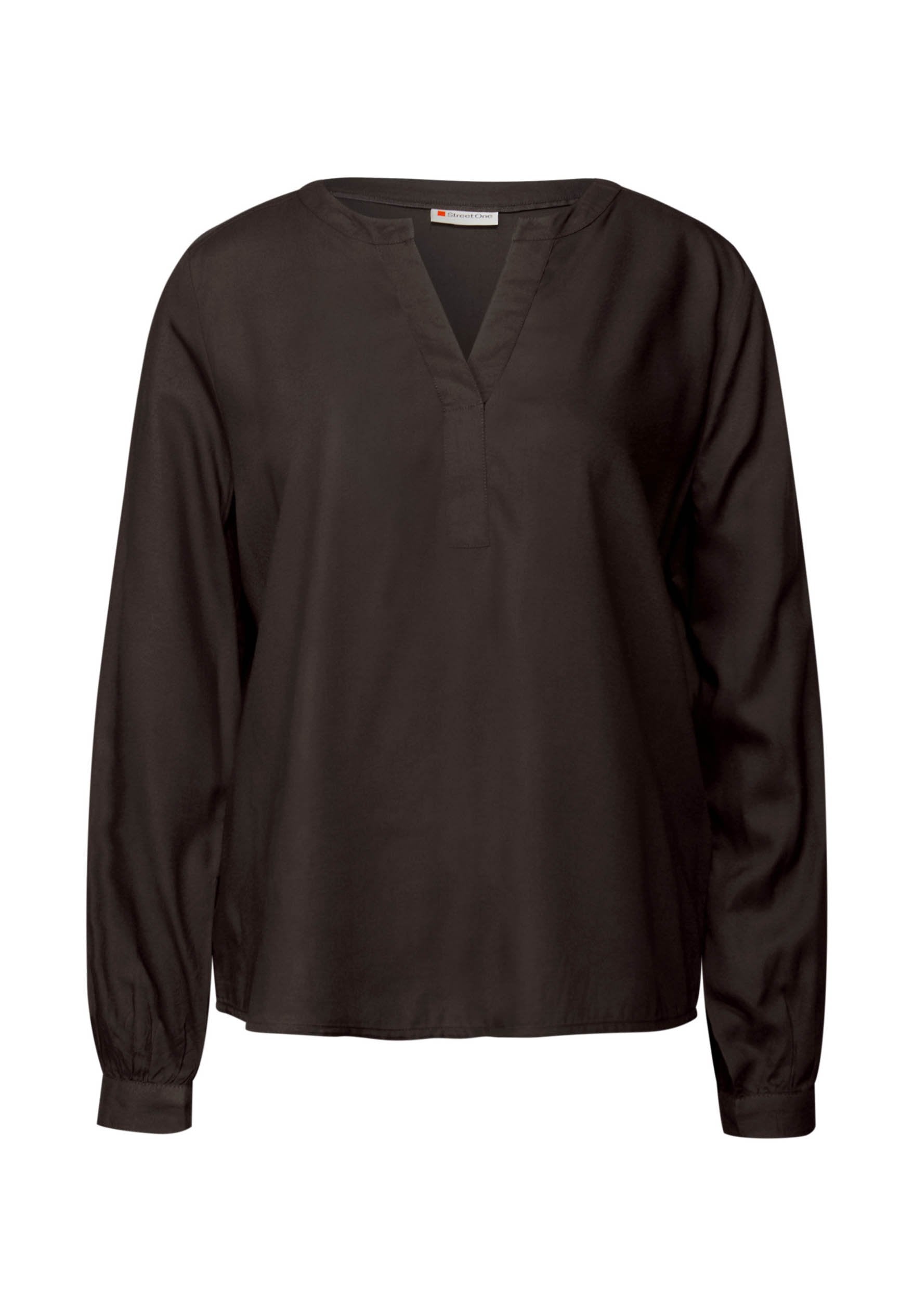 STREET ONE SPLIT NECK - Blouse - Grün
