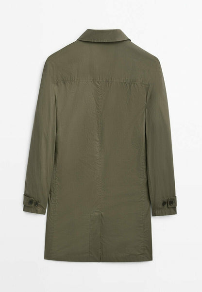 Massimo Dutti LIGHT TECHNICAL - Kurzmantel - Khaki