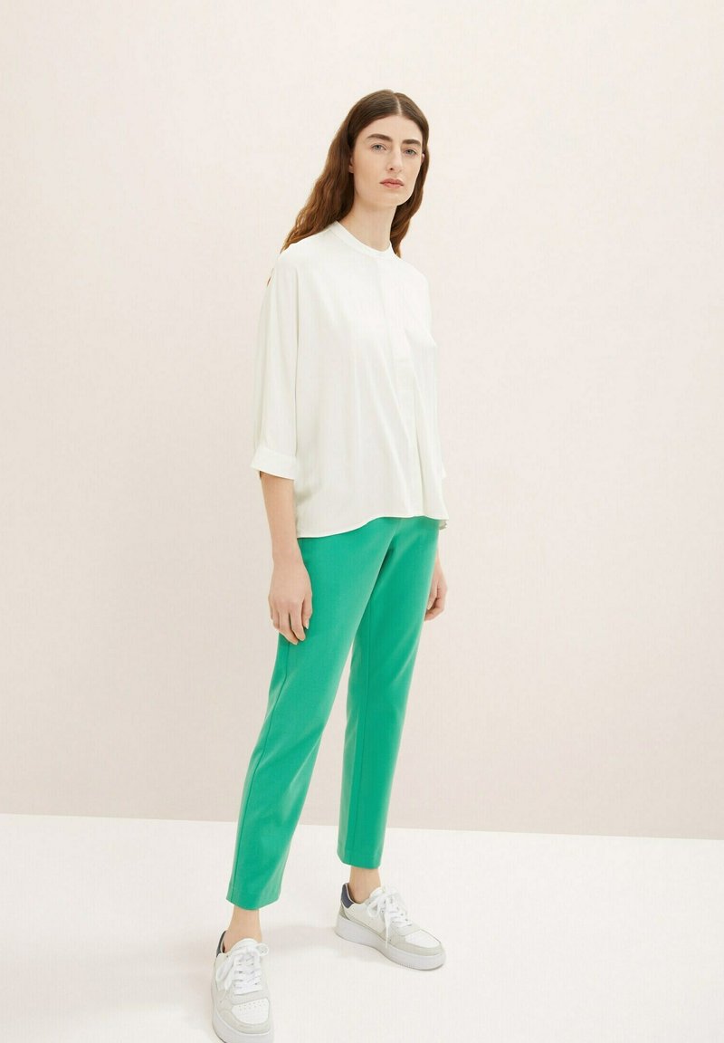 Tom Tailor LOOSE FIT - Hemdbluse - Whisper White