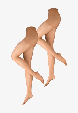  2-Pack - Strumpfhose - Beige