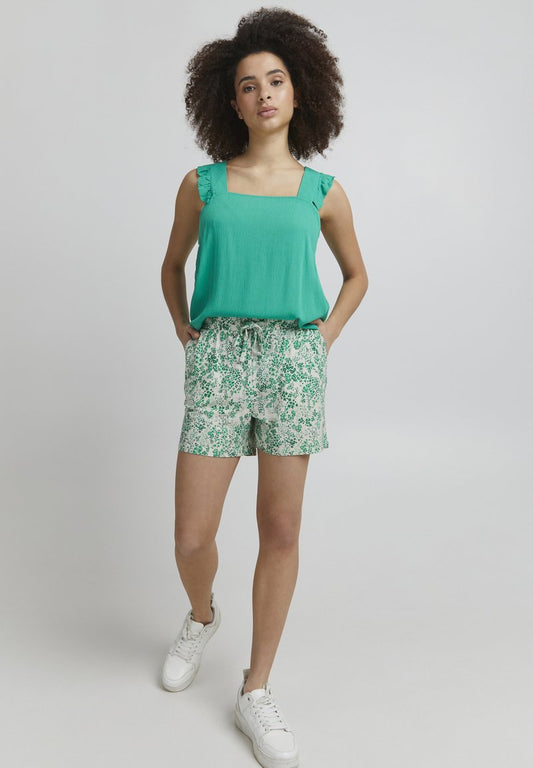 ICHI IHLISA SHO - Shorts - Holly Green Print