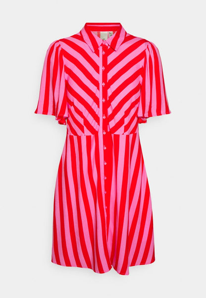  YASSAVANNA SHIRT DRESS - Blusenkleid - Cyclamen/bittersweet