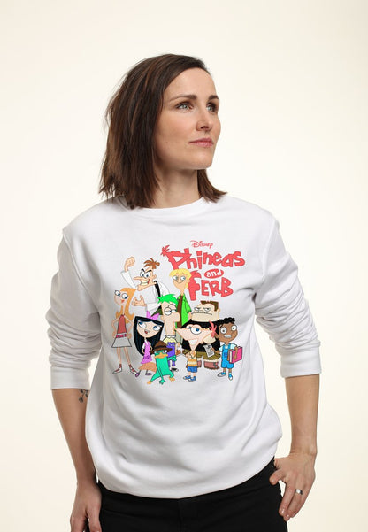 Henry Tiger PHINEAS AND FERB THE GROUP - Sweatshirt - White