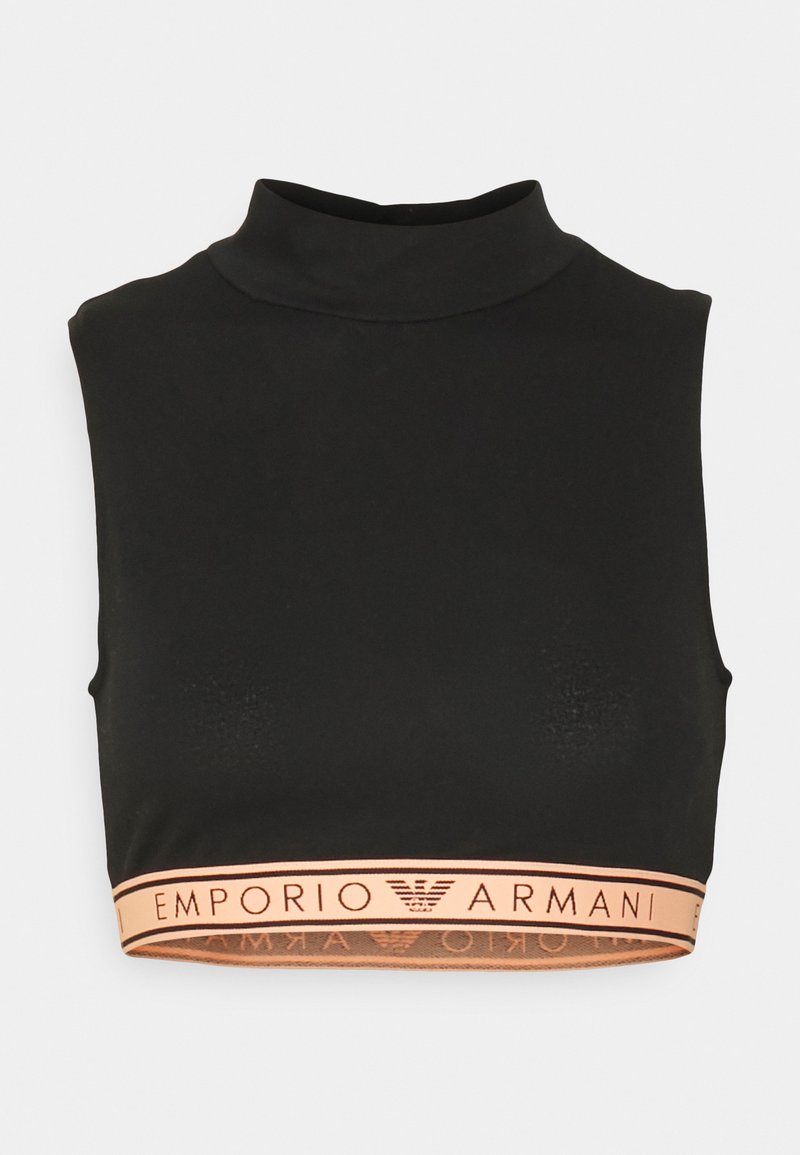 Emporio Armani CROP TOP - Nachtwäsche Shirt - Nero