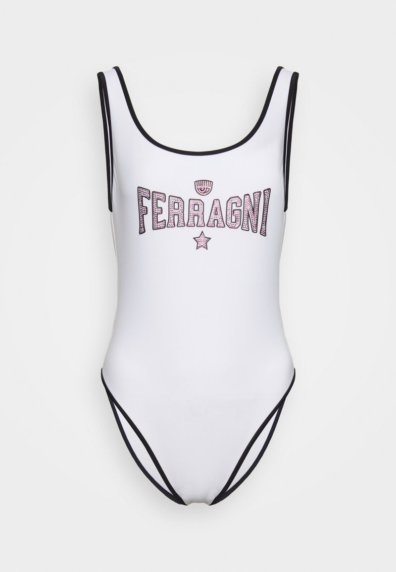 Chiara Ferragni OLIMPIONIC SWIMSUIT - Badeanzug - Fantasy White