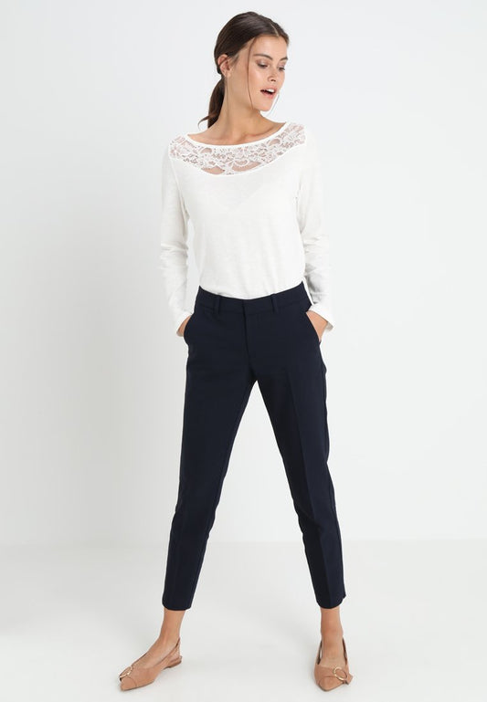 S.Oliver SHAPE ANKLE - Stoffhose - Navy