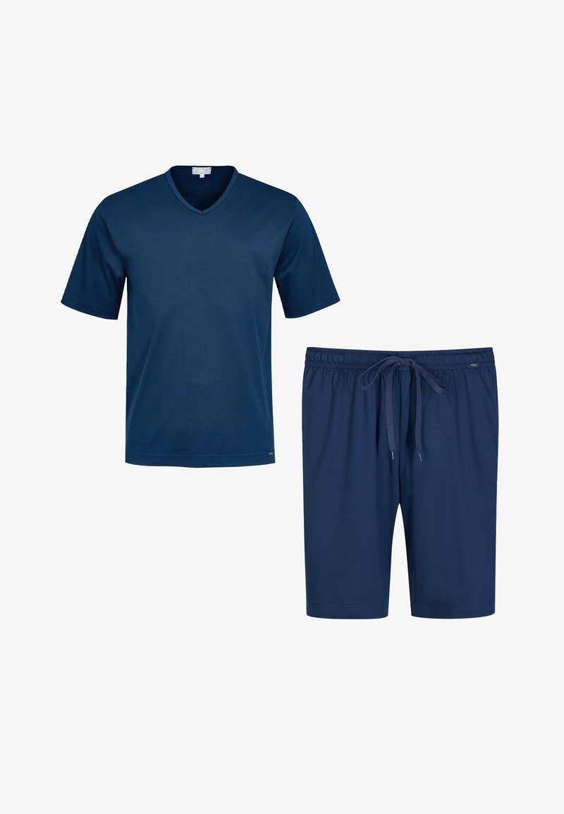 MEY KURZARM LOUNGE - Nachtwäsche Set - Blau