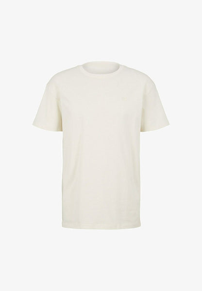 TOM TAILOR Denim MIT RÜCKENPRINT - T-Shirt Print - Soft Light Beige