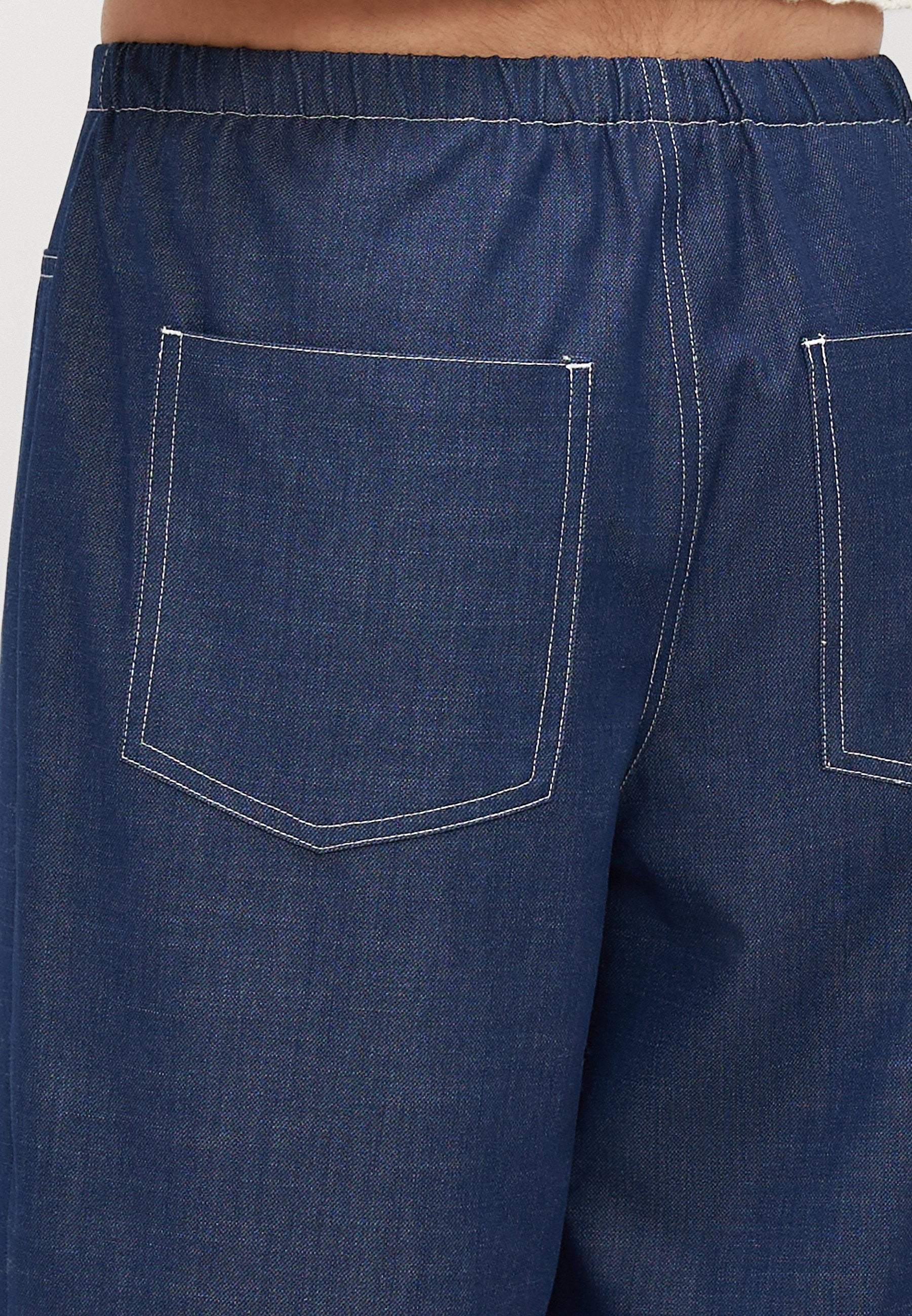 ONLY Petite ONLJINA STITCH WIDE - Wide Leg - Naval Academy