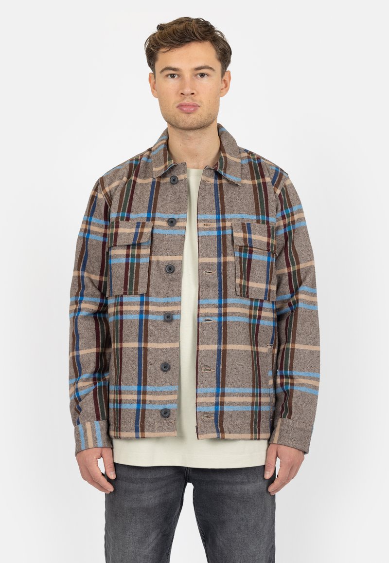 Denim Project POCKET - Leichte Jacke - Check Brown