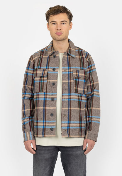 Denim Project POCKET - Leichte Jacke - Check Brown