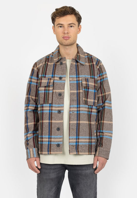 Denim Project POCKET - Leichte Jacke - Check Brown