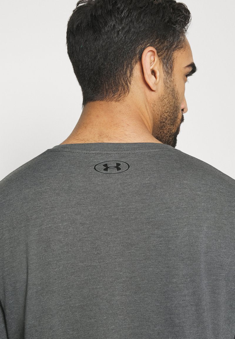 Under Armour SPORTSTYLE LEFT CHEST - Sport T-shirt - Pitch Gray Medium Heather/black