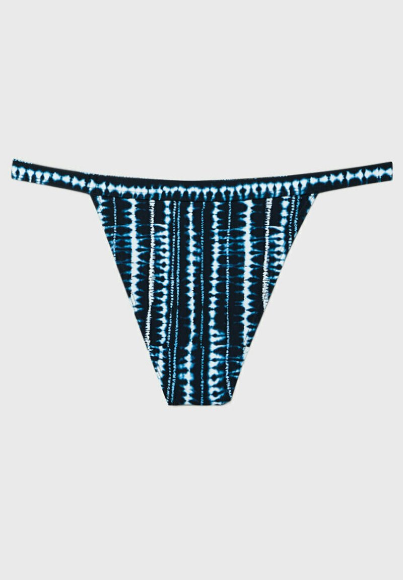 Stradivarius TIE-DYE BRAZILIAN - Bikini-Hose - Dark Blue