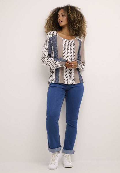 Cream CRMAGDA - Bluse - Alascan Blue Patchwork