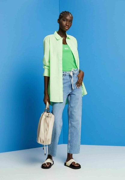 ESPRIT SUS DAD - Jeans Straight Leg - Blue Light Washed