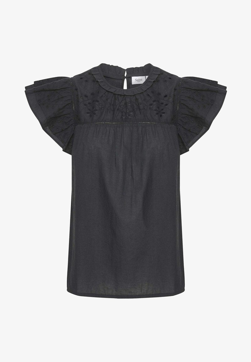 Saint Tropez TILLYSZ SS - Bluse - Black