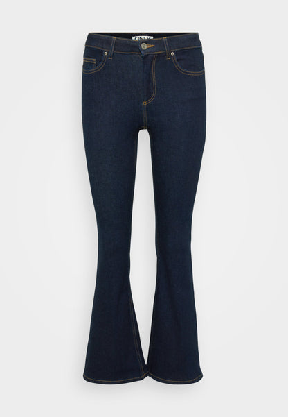 ONLY Petite ONLBLUSH MID WAIST - Flared Jeans - Special Blue Grey Denim