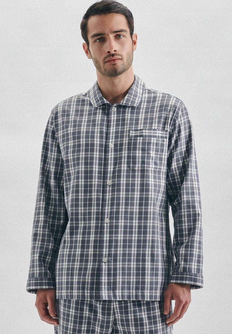 Seidensticker CLASSIC STYLE - Nachtwäsche Set - Grey Aop