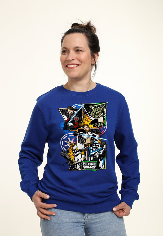 Henry Tiger STAR WARS: CLONE WARS ROYAL FLUSH - Sweatshirt - Royal Blue