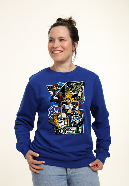 Henry Tiger STAR WARS: CLONE WARS ROYAL FLUSH - Sweatshirt - Royal Blue
