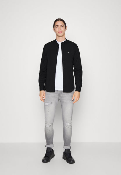 Calvin Klein STAND UP COLLAR - Hemd - Black