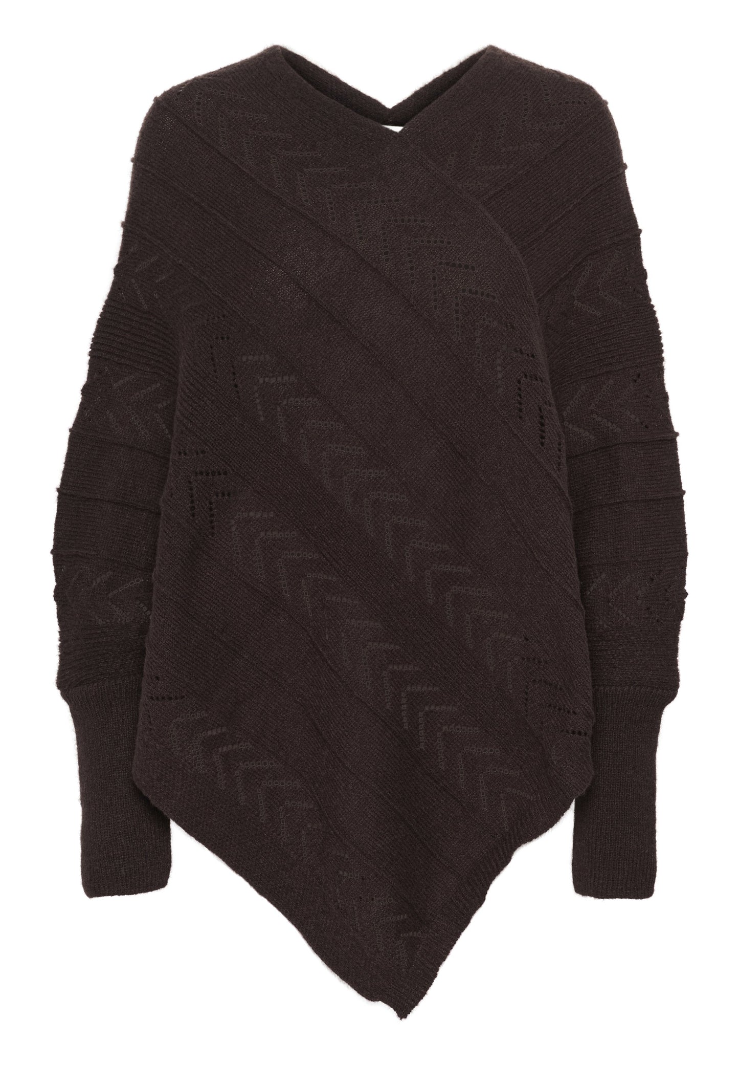 Cream HOLIDAY PONCHO - Jumper - Oat Melange