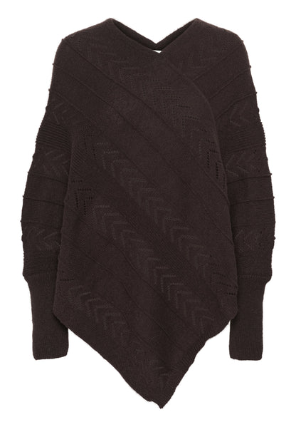 Cream HOLIDAY PONCHO - Jumper - Oat Melange