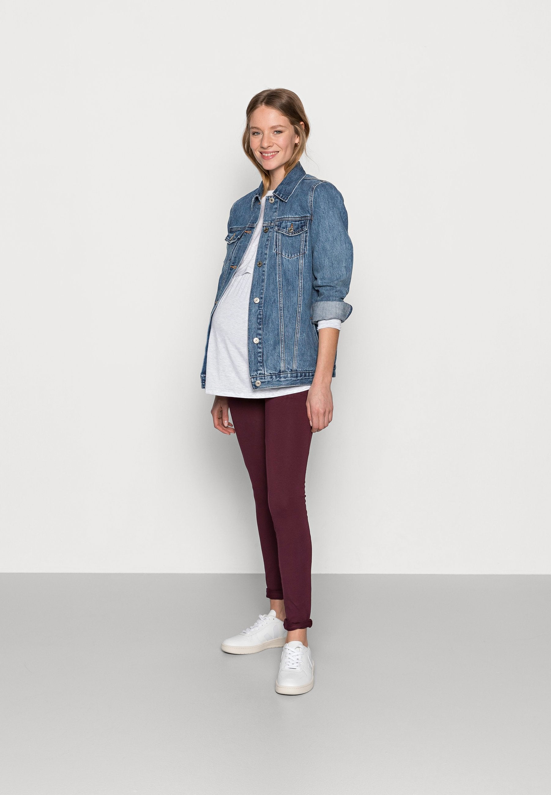  3 PACK - Leggings - Trousers - Black/bordeaux/dark Blue