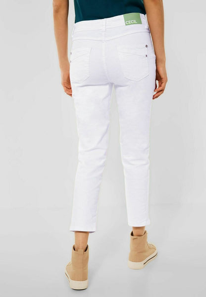 Cecil CASUAL FIT - Stoffhose - Weiß