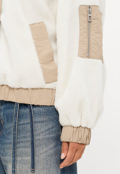ONLY Petite ONLSIENA MIX JACKET LIFE - Winter Jacket - Cloud Dancer/silver Mink