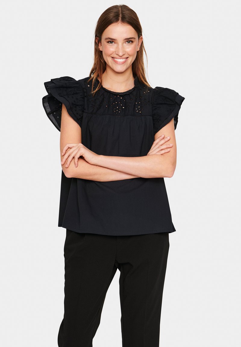 Saint Tropez TILLYSZ SS - Bluse - Black