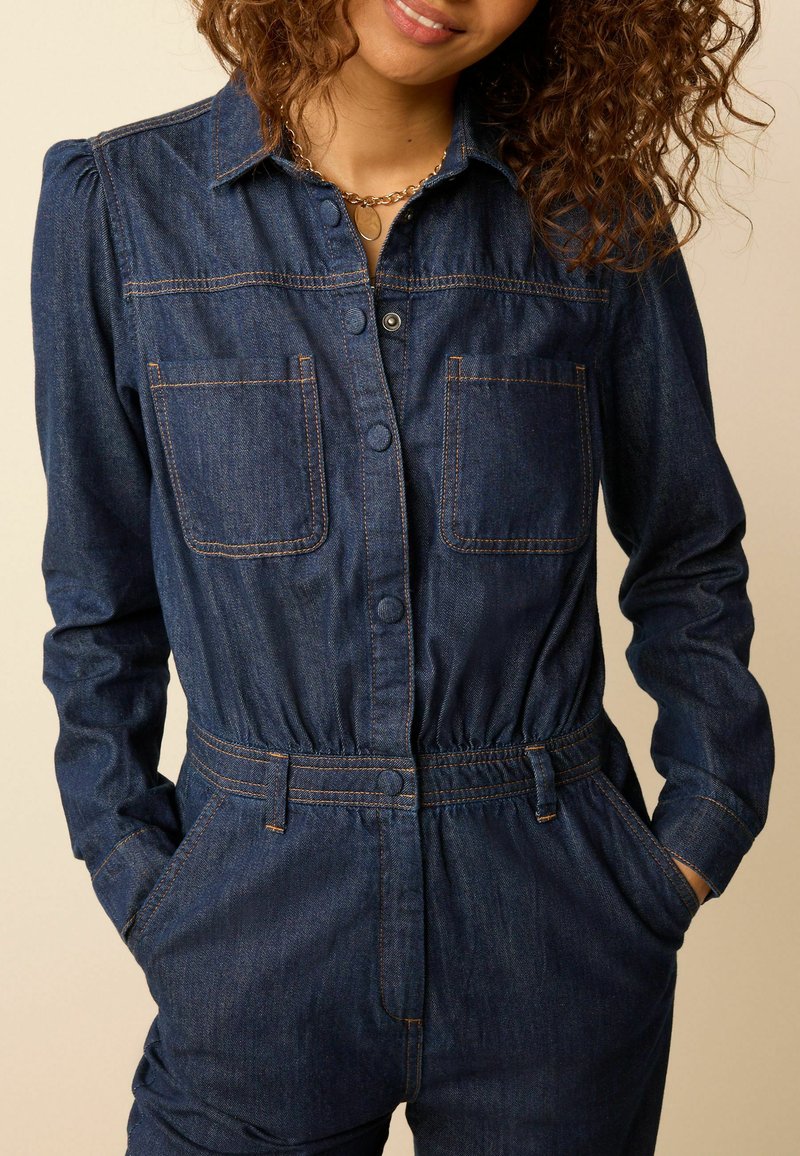 Next BUTTON THROUGH STANDARD - Jumpsuit - Blue