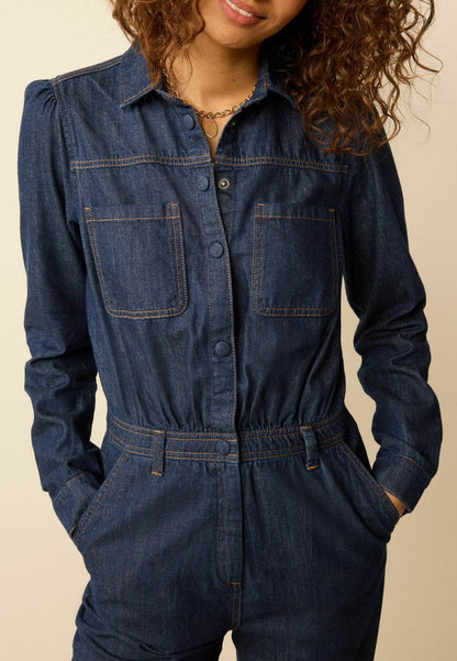 Next BUTTON THROUGH STANDARD - Jumpsuit - Blue