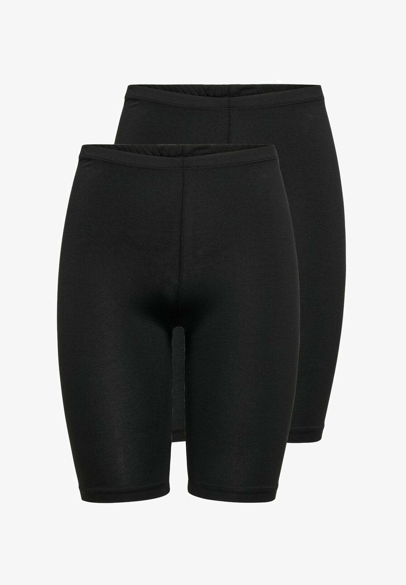 ONLY FITNESS RADLER UNTERRO 2 PACK - Shorts - Schwarz Schwarz