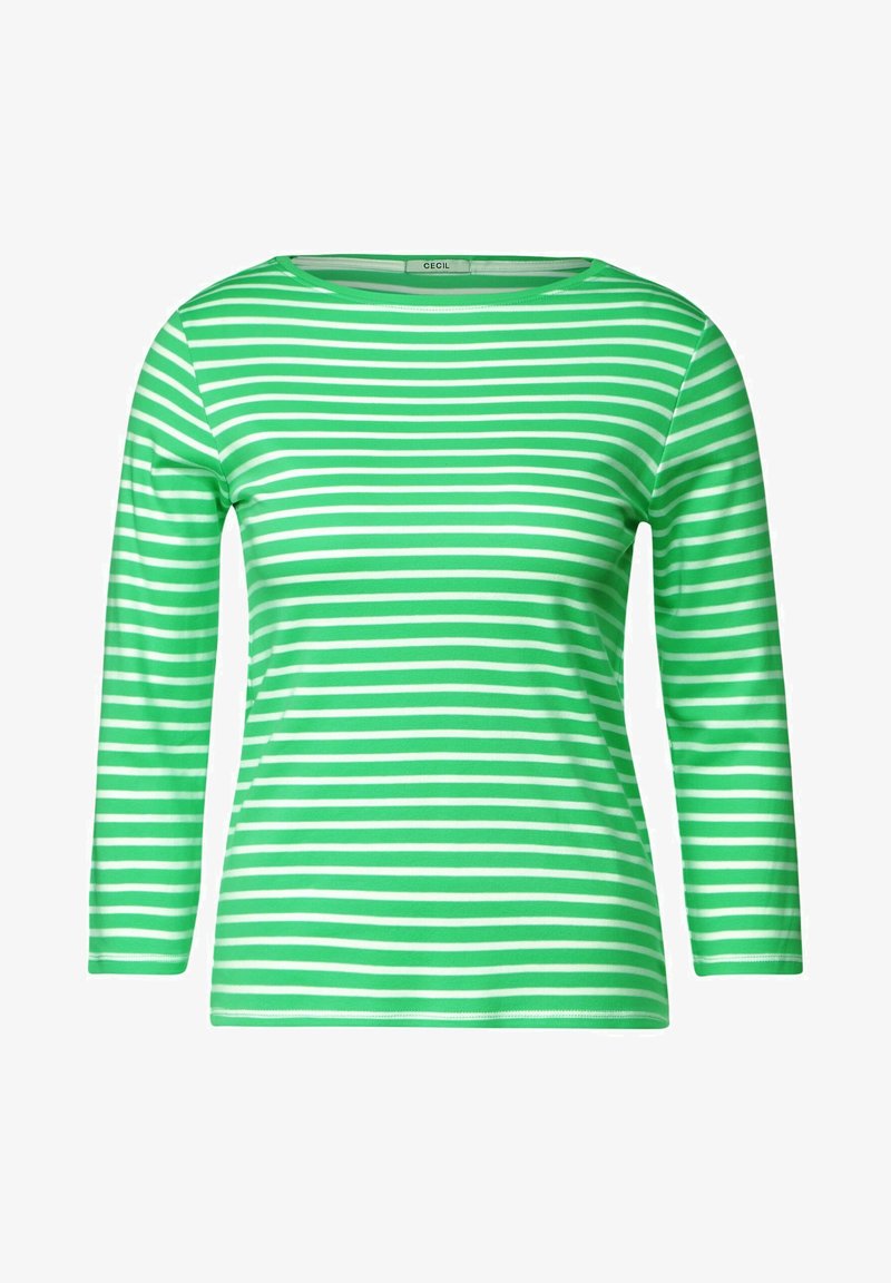 Cecil MIT STREIFENMUSTER - Langarmshirt - Grün