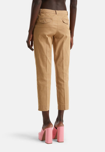 United Colors Of Benetton CROPPED IN STRETCH - Stoffhose - Camel