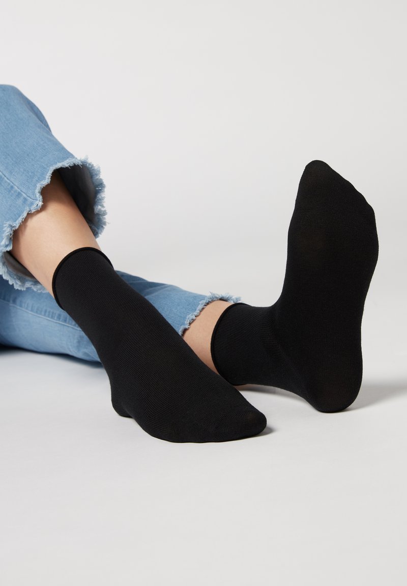 Calzedonia OHNE BÜNDCHEN - Socken - Black