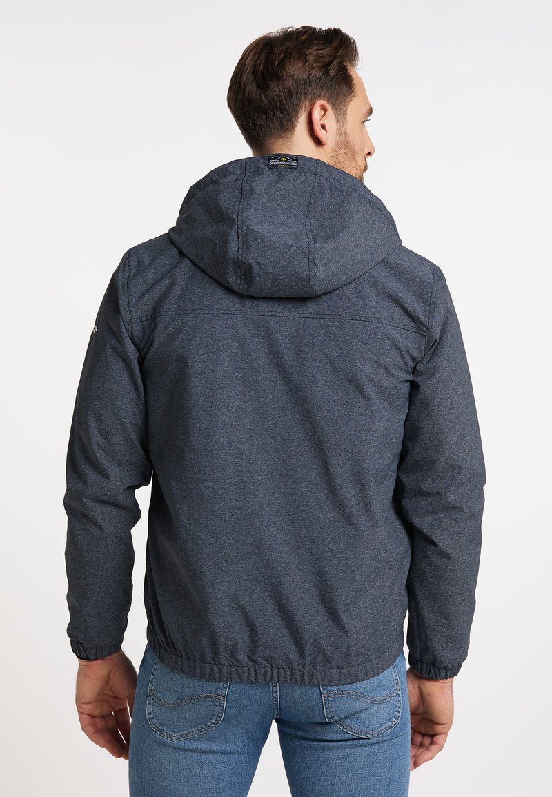  SCHMUDDELWEDDA HALEE - Regenjacke / Wasserabweisende Jacke - Marine Melange Grau Melange