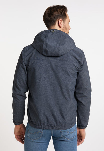  SCHMUDDELWEDDA HALEE - Regenjacke / Wasserabweisende Jacke - Marine Melange Grau Melange