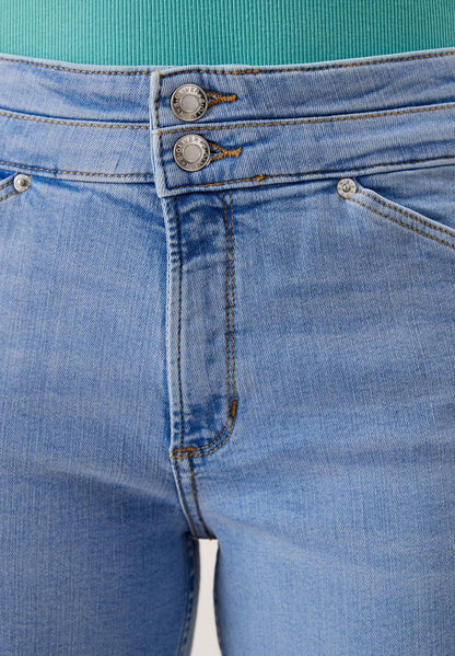S.Oliver REGULAR - Jeans Shorts - Light Blue Stretch