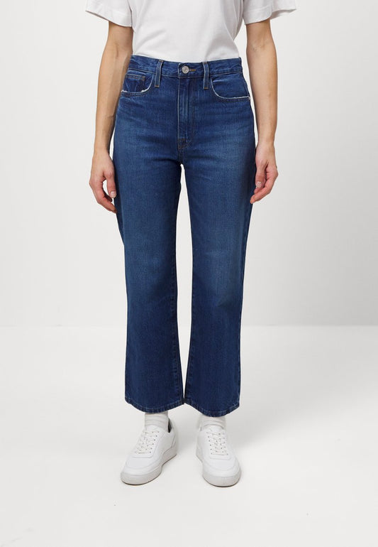 FRAME LE JANE CROP - Jeans Straight Leg - Blue Denim