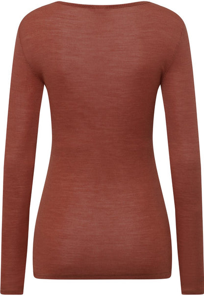 HANRO Nachtwäsche Shirt - Marsala