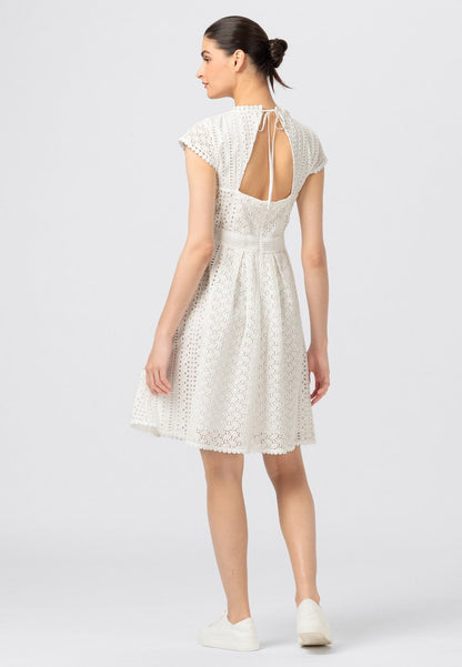  KNIELANGES MIT RÜCKEN-CUT-OUT - Freizeitkleid - Offwhite