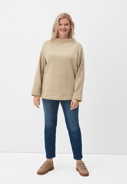 Triangle MET OPSTAANDE KRAAG - Sweatshirt - Sandfarben