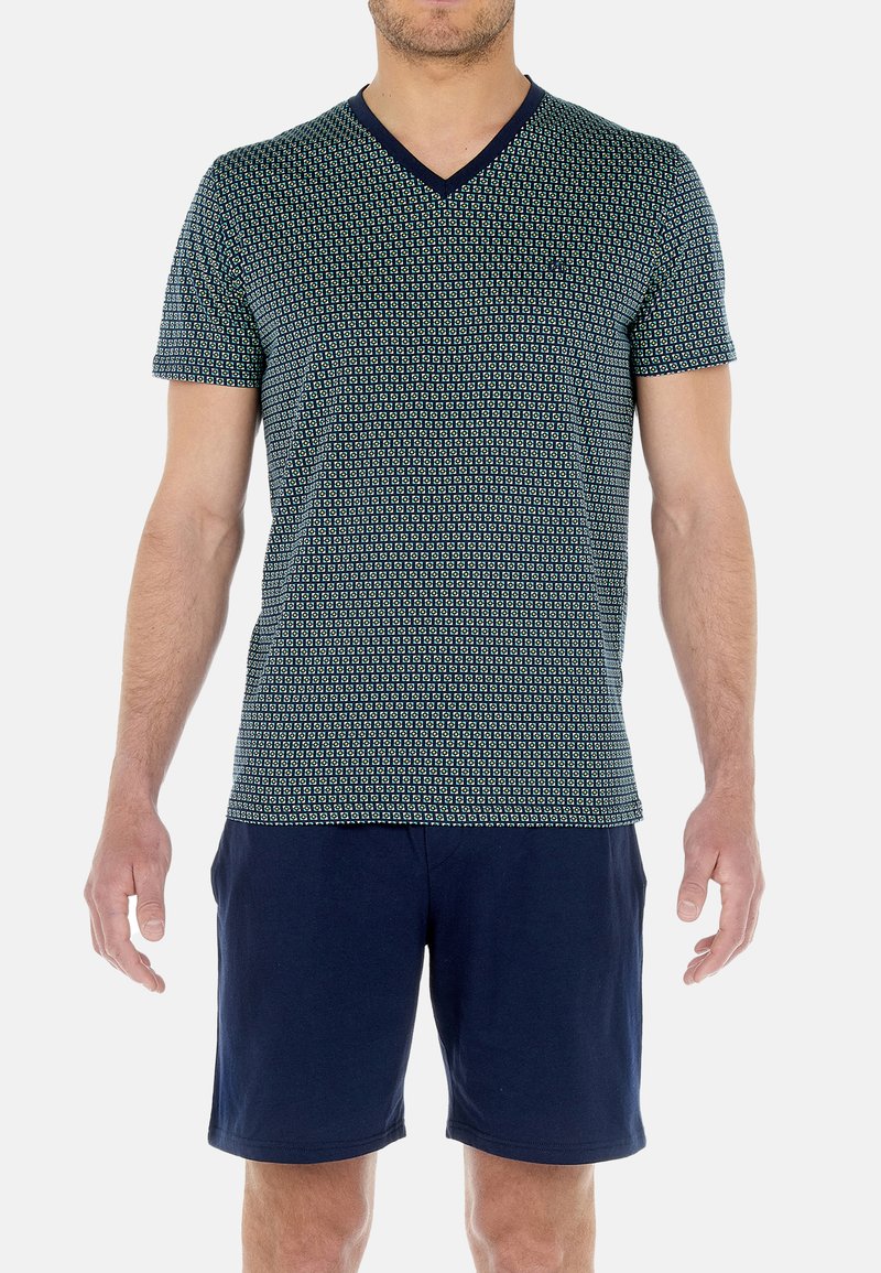 Hom VALERE - Nachtwäsche Set - Navy Print