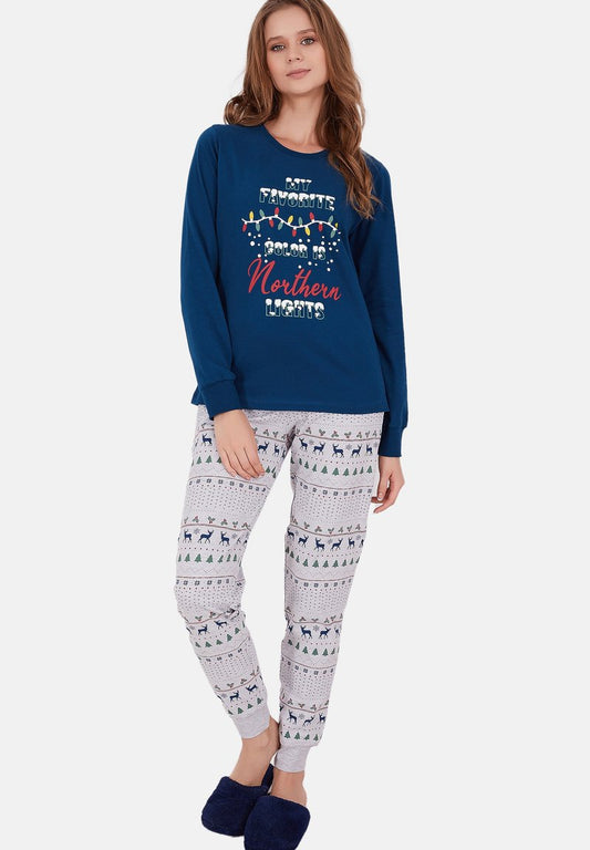  LONG SLEEVE SET - Nachtwäsche Set - Space