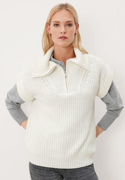 S.Oliver KURZARM - Poloshirt - Off White