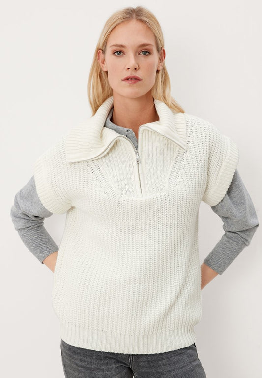 S.Oliver KURZARM - Poloshirt - Off White